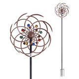 Gardeon Garden Windmill Metal Wind Spinner Double Layer 190cm Bronze