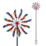 Gardeon Garden Windmill Metal Double Wind Spinner Outdoor Lawn Decor 190cm