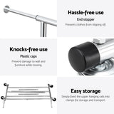 Artiss 2X Clothes Rack Airer Rail Coat Garment Stand Adjustable Hanger