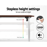 Artiss Standing Desk Motorised Sit Stand Desks Walnut 140CM