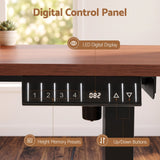 Artiss Electric Standing Desk Height Adjustable Table 120cm Walnut Black
