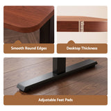 Artiss Electric Standing Desk Height Adjustable Table 120cm Walnut Black