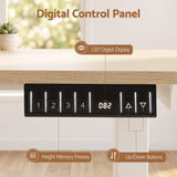 Artiss Electric Standing Desk Height Adjustable Table 120cm Oak White