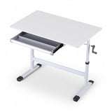Artiss Standing Desk Height Adjustable Workstation Computer Desks Study 100CM White