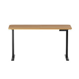 Artiss Electric Standing Desk 140cm Adjustable Height Motorised Home Office Desk Oak Black