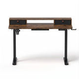 Artiss Electric Standing Desk Height Adjustable Home Office 120cm Rustic Brown