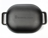 BRUNSWICK BAKERS BY CLASSICA PRE-SEASONED CAST IRON BREAD BAKING PAN - SIZE: 39 X 26CM