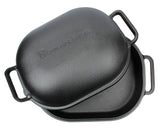BRUNSWICK BAKERS BY CLASSICA PRE-SEASONED CAST IRON BREAD BAKING PAN - SIZE: 39 X 26CM