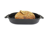 BRUNSWICK BAKERS BY CLASSICA PRE-SEASONED CAST IRON BREAD BAKING PAN - SIZE: 39 X 26CM