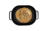 BRUNSWICK BAKERS BY CLASSICA PRE-SEASONED CAST IRON BREAD BAKING PAN - SIZE: 39 X 26CM