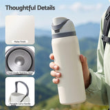 Everfit 950ML Insulated Water Bottle with Straw Stainless Steel Drink Bottle