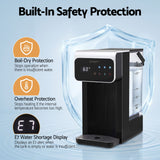 Devanti Instant Hot Water Dispenser 3L Heating Kettle 2400W Touch Control Water Black