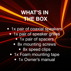 INFINITY REFERENCE 9632IX 2 WAY COAXIAL SPEAKER 6' X 9” 100 WATTS RMS - 3 OHM