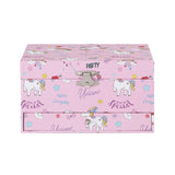 Keezi Kids Jewellery Box Organiser for Girls Kids Music Box with Mirror