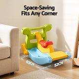Keezi Kids Slide Set Toddler Indoor Playset Rocking Horse Ring Toss Multi Colour