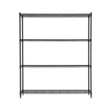 Artiss 4-Tier Kitchen Rack Shelf with Wheels Shelving 152x45x187CM Adjustable Metal Storage Shelves