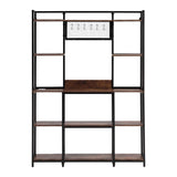 Artiss Kitchen Rack with 6 Hooks Microwave Storage Shelf 120cm x 170cm