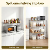 Artiss 5-Tier Kitchen Rack Shelf Shelving 120x45x179CM Adjustable Metal Storage Shelves