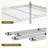 Artiss 5-Tier Kitchen Rack Shelf Shelving 120x45x179CM Adjustable Metal Storage Shelves