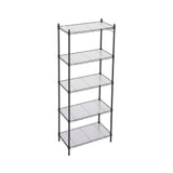 Artiss 5-Tier Kitchen Rack Shelf Shelving Unit 55x30x150CM Adjustable Metal Storage Shelves Black