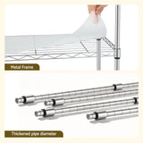 Artiss 5-Tier Kitchen Rack Shelf Shelving Unit 60x35x150CM Adjustable Metal Storage Shelves Silver
