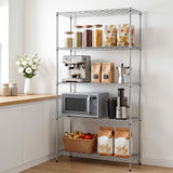 Artiss 5-Tier Kitchen Rack Shelf Shelving 90x35x182CM Adjustable Metal Storage Shelves