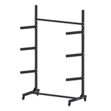 Weisshorn Kayak Storage Rack 3-Tier Canoe SUP Paddleboard Garage 80kg Casters