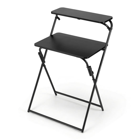 Artiss Laptop Desk Foldable Study Desk Home Office Black