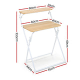 Artiss Laptop Desk Computer Foldable Study Desk Home Office Oak