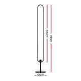 Artiss RGB LED Floor Lamp Remote Control Corner Light Stand Gaming Room 118CM