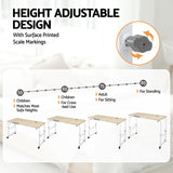 Artiss Mobile Laptop Desk Overbed Table Adjustable Computer Stand Bedside Cart