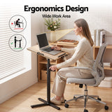 Artiss Floor Podium Stand 78-127CM Height Adjustable Portable Laptop Desk