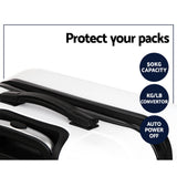 Wanderlite 3-piece hard-shell luggage set 20-24-28 inch TSA lock spinner wheels White