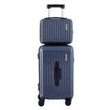 Wanderlite 2-piece hard-shell luggage set 12 inch and 20 inch TSA lock Navy