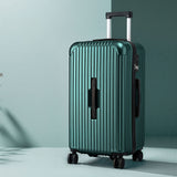 Wanderlite 28" Trunk Luggage Suitcase Travel 5 Wheels Type-C Port TSA Green