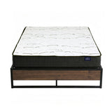 Giselle Double Mattress 16cm and Artiss Metal Bed Frame Set for Guest Rooms Studios