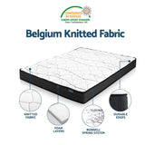 Giselle Double Mattress 16cm and Artiss Metal Bed Frame Set for Guest Rooms Studios