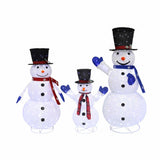 Jingle Jollys Christmas Lights 330 LED Fairy Light 3pcs Snowman Decorations Set