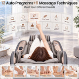 Livemor Elite Pro 4D Massage Chair with AI Wellness Detection & AI Body Scan, Zero Gravity, Full Body Air Compression, Extended SL Track, 12 Auto Programs, Professional Foot Massage, Waist Heating, Voice Control