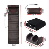Livemor Massage Mat Kneading Neck Foot Massager Heated Vibration Airbag Mattress