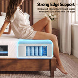 Giselle 25cm Double Hybrid Mattress Soft Knitted Fabric Edge Support Gel Foam