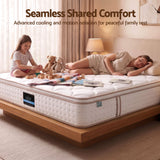 Giselle 30cm Double Spring Mattress Tencel Cover 5-Zone Firm Back Support