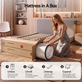 Giselle King Reversible Spring Mattress Cashmere Cover Gel Foam Firm 35cm