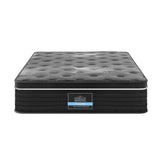Giselle Bedding Single Mattress 35cm Euro Top with Graphene Cooling Comfort Medium Firm