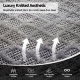 Giselle Queen Mattress 26cm Firm Pocket Spring Dual Edge Support Dark Grey