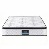 Giselle Bedding Queen Mattress 30cm Pocket Spring Euro Top Medium Firm Foam
