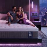 Levitex King Mattress Lumbar Support, 5-Zone Pocket Springs & 2-Row Hardened Edges for Deep Sleep, Cooling Gel Memory & Egg-Crate Foam