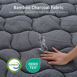 Levitex 25 cm Hybrid Pocket Spring Mattress Firm with 4cm Egg Crate Foam for Deep Sleep Bamboo Charcoal Fabric King Single