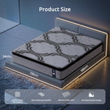 Levitex 5-Zone Pocket Spring Mattress with Latex & Memory Foam 7.5 Firm Hybrid Mattress for Extra Lumbar & Shoulder Support 34 cm Thickness Double