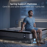 Levitex 5-Zone Pocket Spring Mattress with Latex & Memory Foam 7.5 Firm Hybrid Mattress for Extra Lumbar & Shoulder Support 34 cm Thickness King